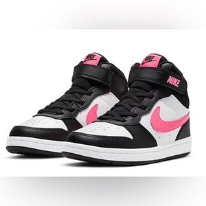 NIKE GIRLS BIG KID COURT BOROUGH 2 MID TOP SNEAKER